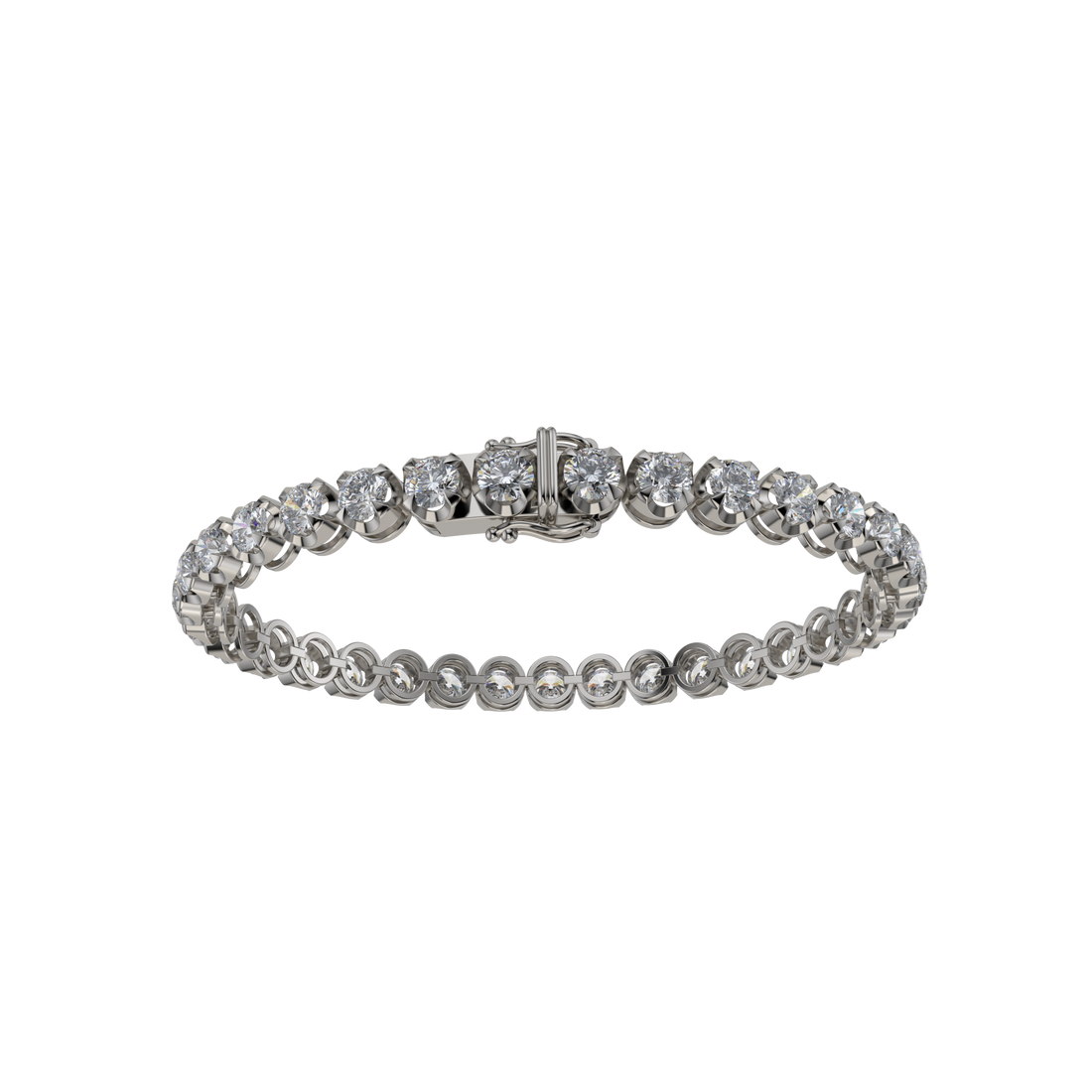 Bracelet with Lab Grown Diamond on a Black Gold