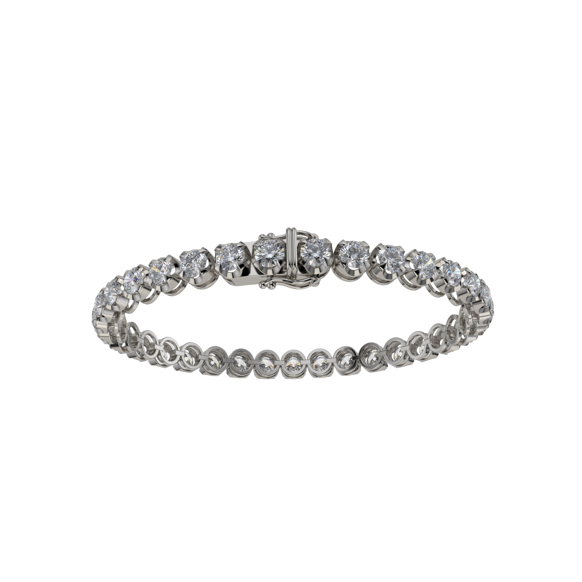 Bracelet with Lab Grown Diamond on a Black Gold