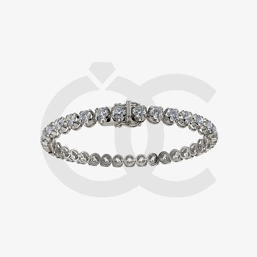 Bracelet with Lab Grown Diamond on a Black Gold