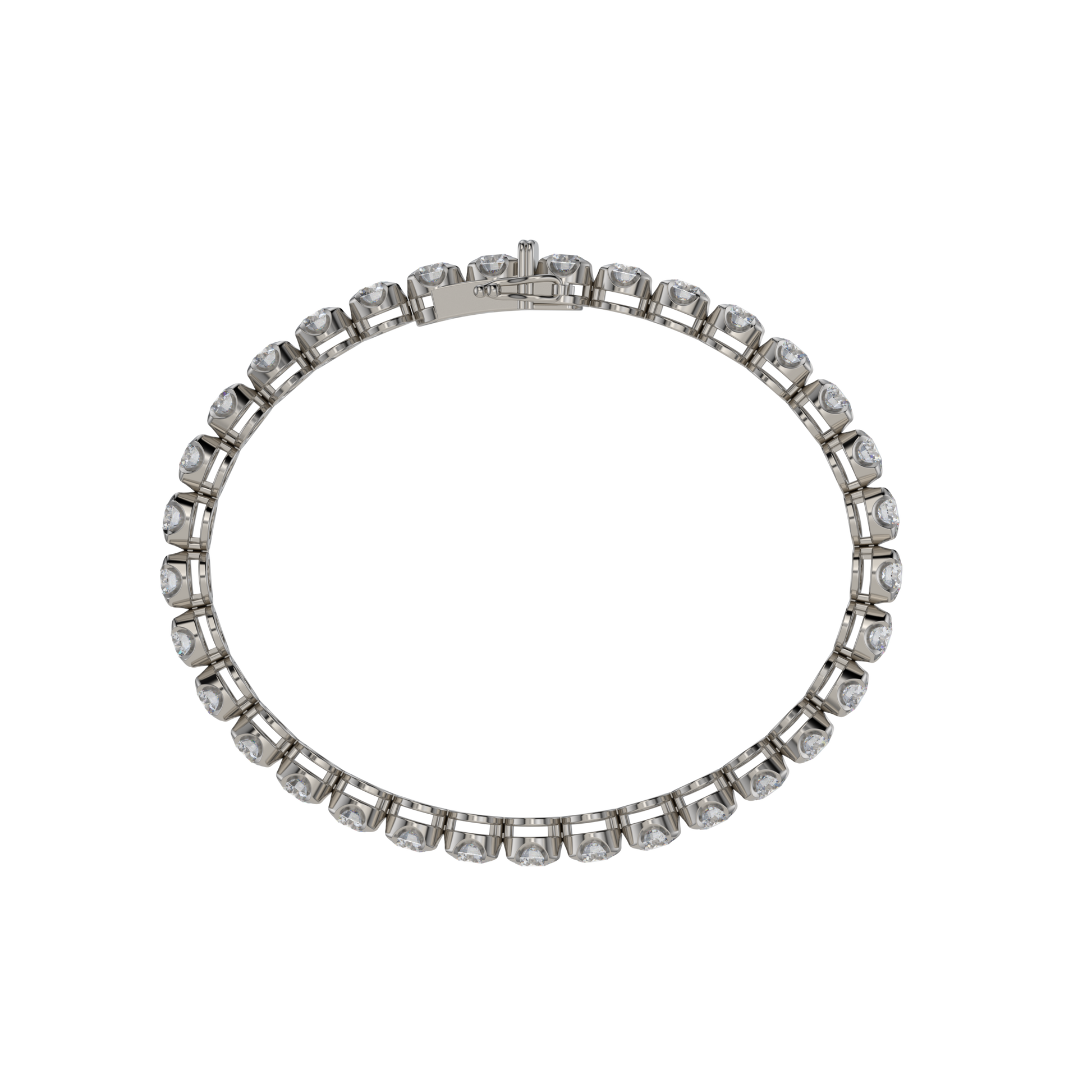 Bracelet with Lab Grown Diamond on a Black Gold