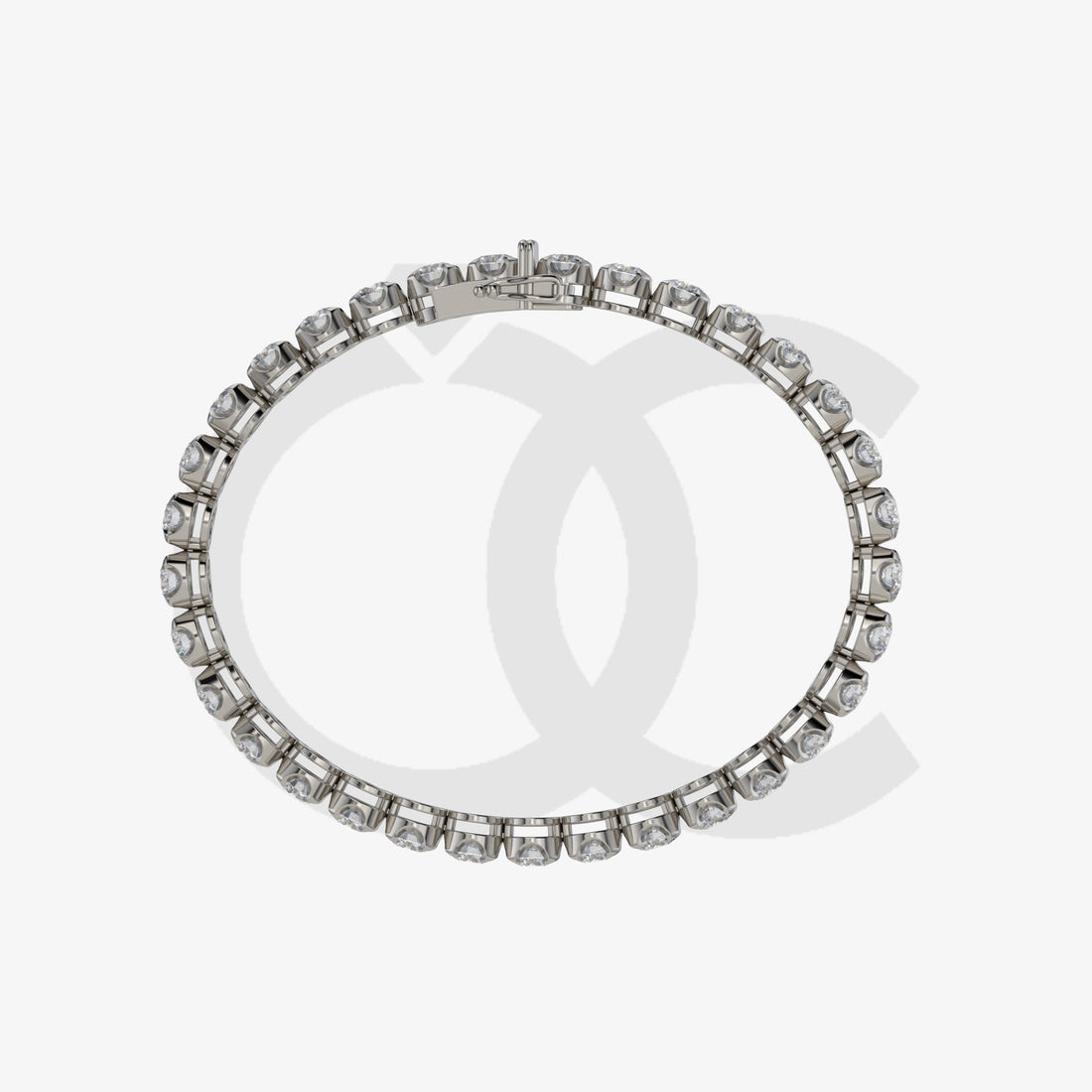 Bracelet with Lab Grown Diamond on a Black Gold