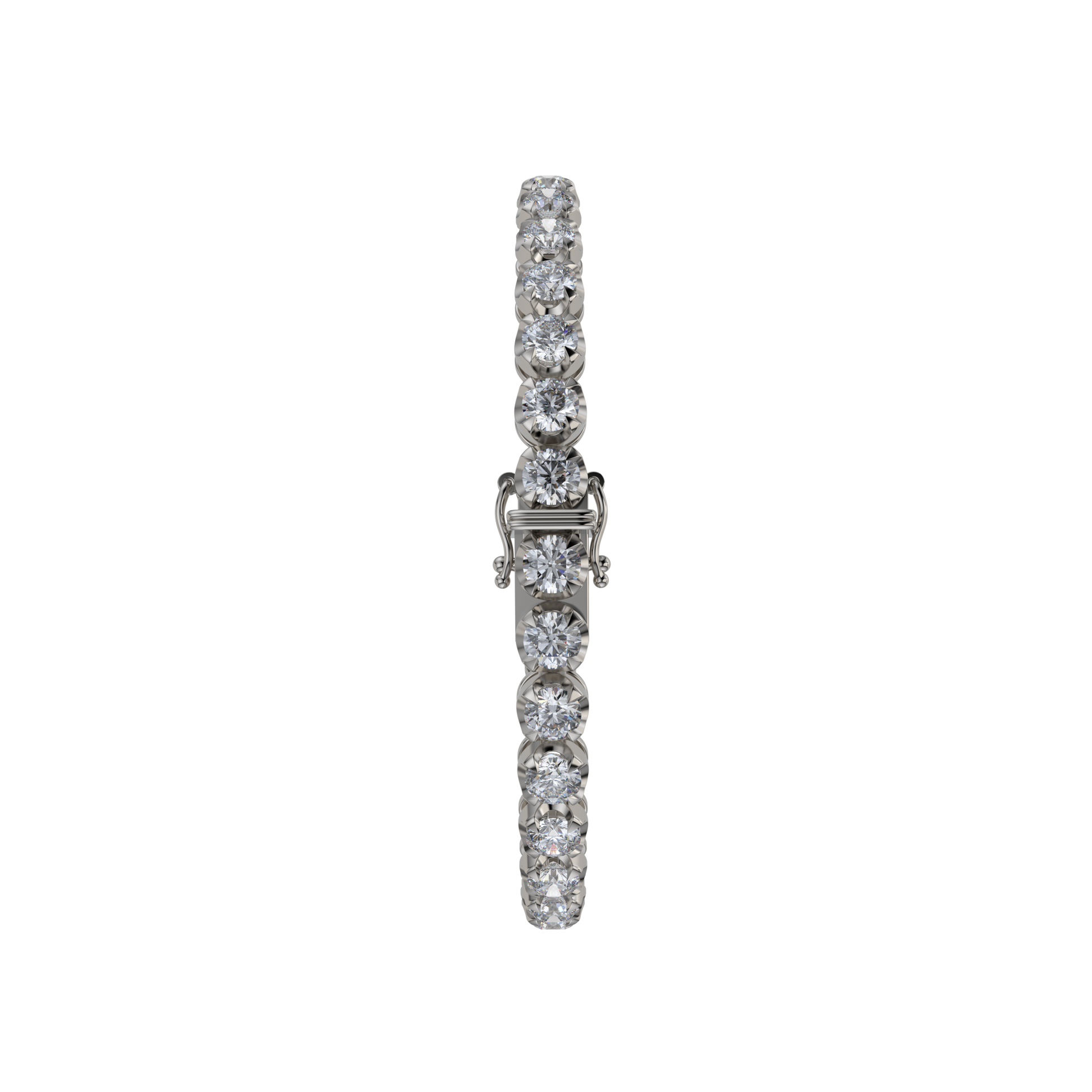 Bracelet with Lab Grown Diamond on a Black Gold