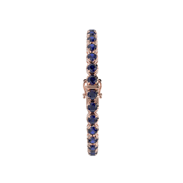 Bracelet with Blue Sapphire on a Rose Gold