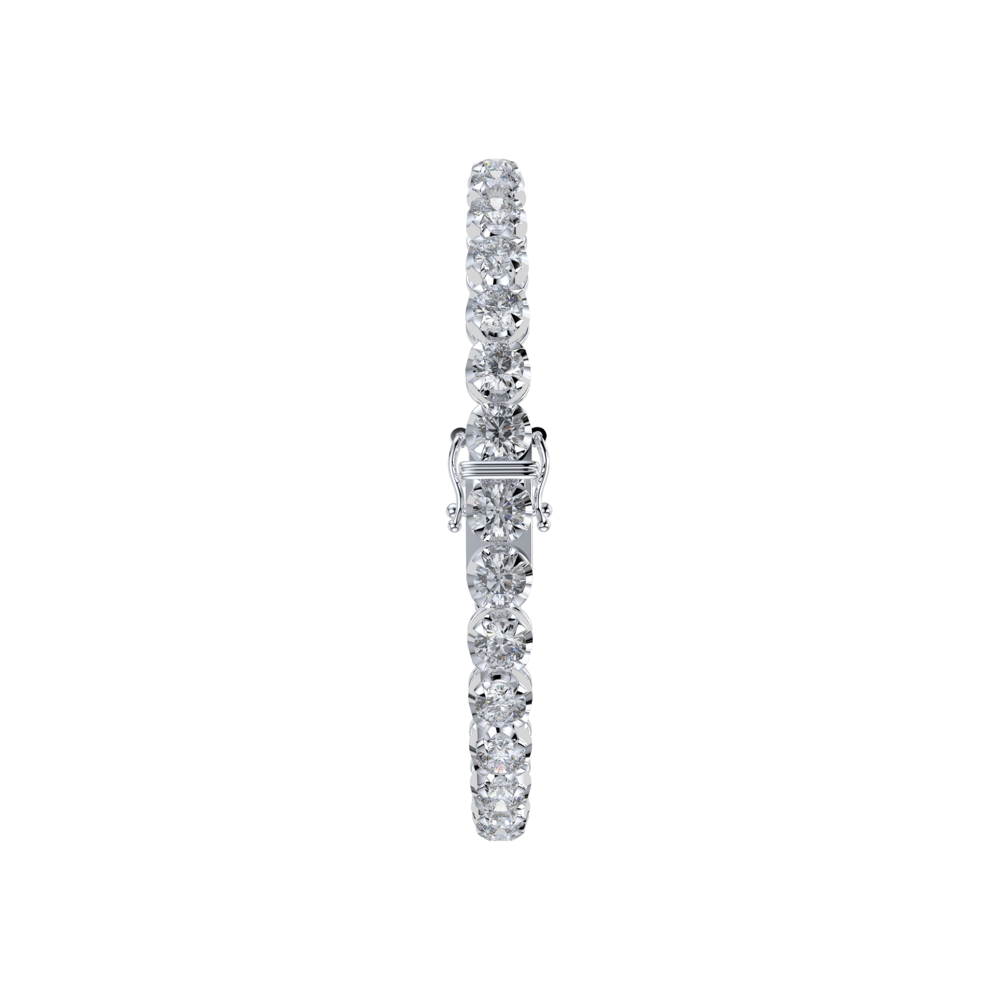 Bracelet with Natural Diamond on a White Gold