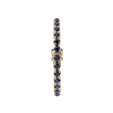 Bracelet with Blue Sapphire on a Yellow Gold