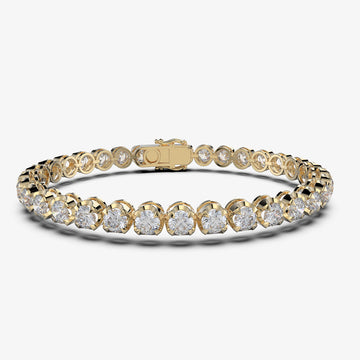 9 carat Tiger Prong Tennis Braselet