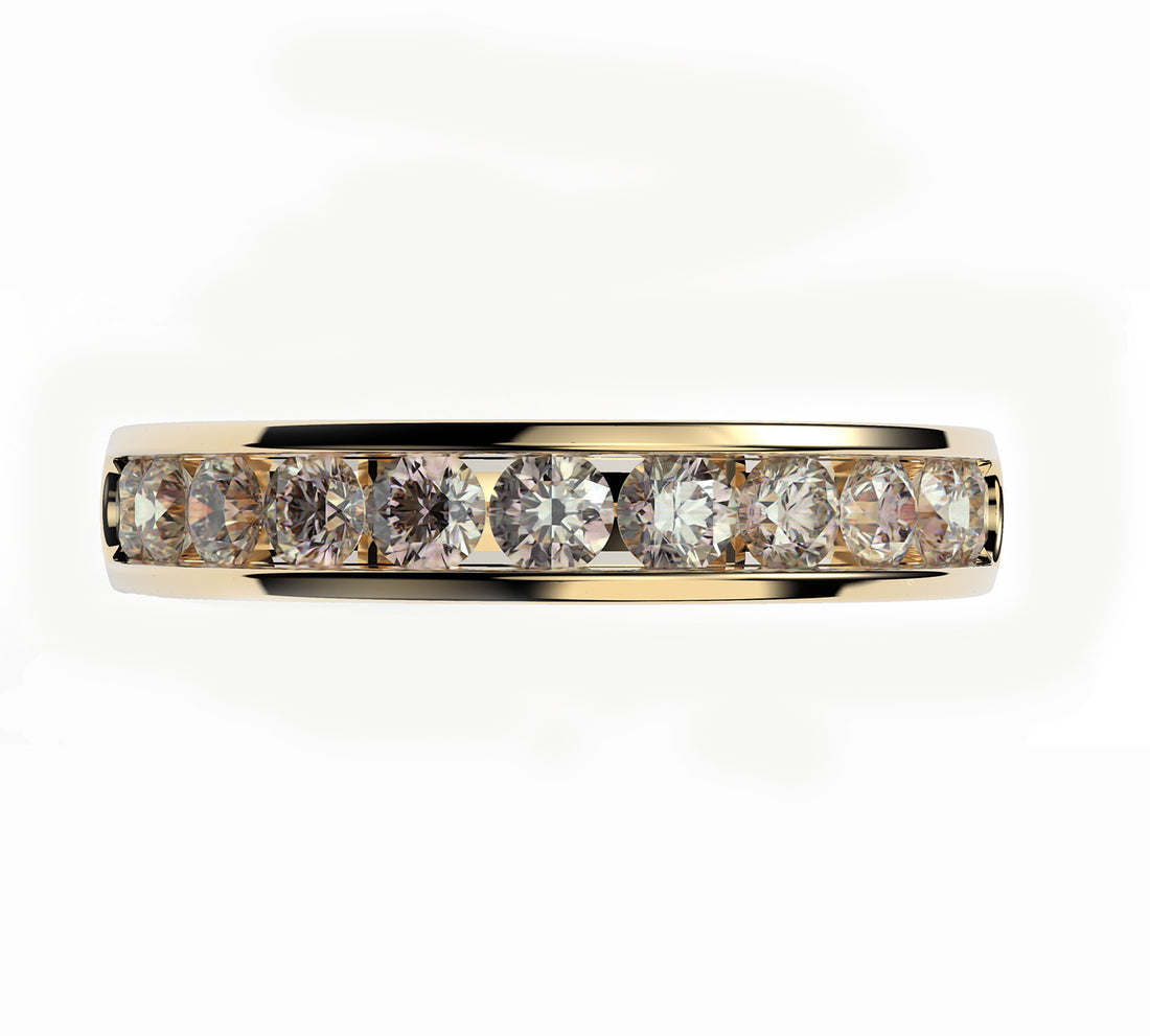 Elegant Channel-Set Diamond Band