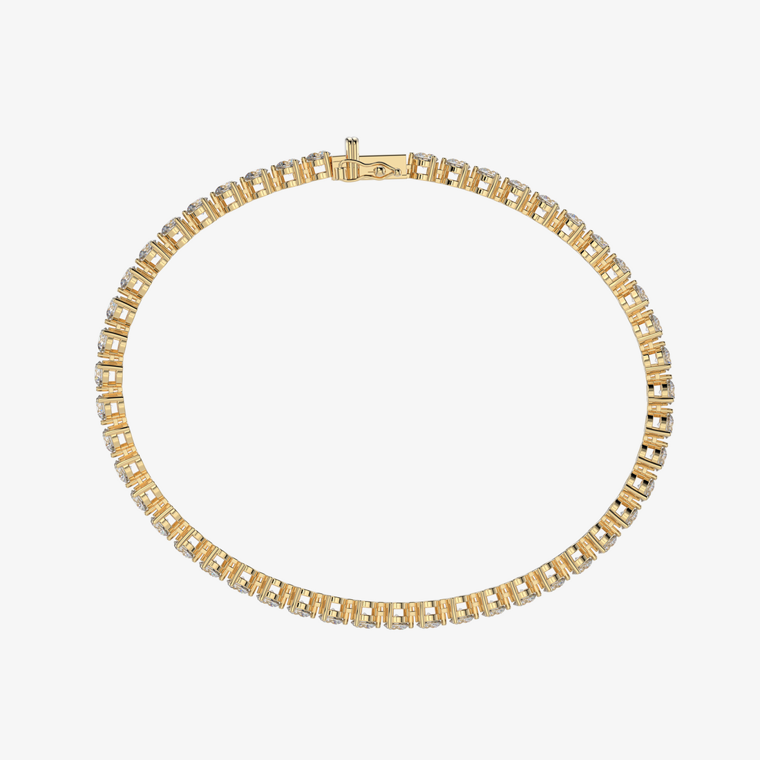 5-carat diamond tennis bracelet three prong