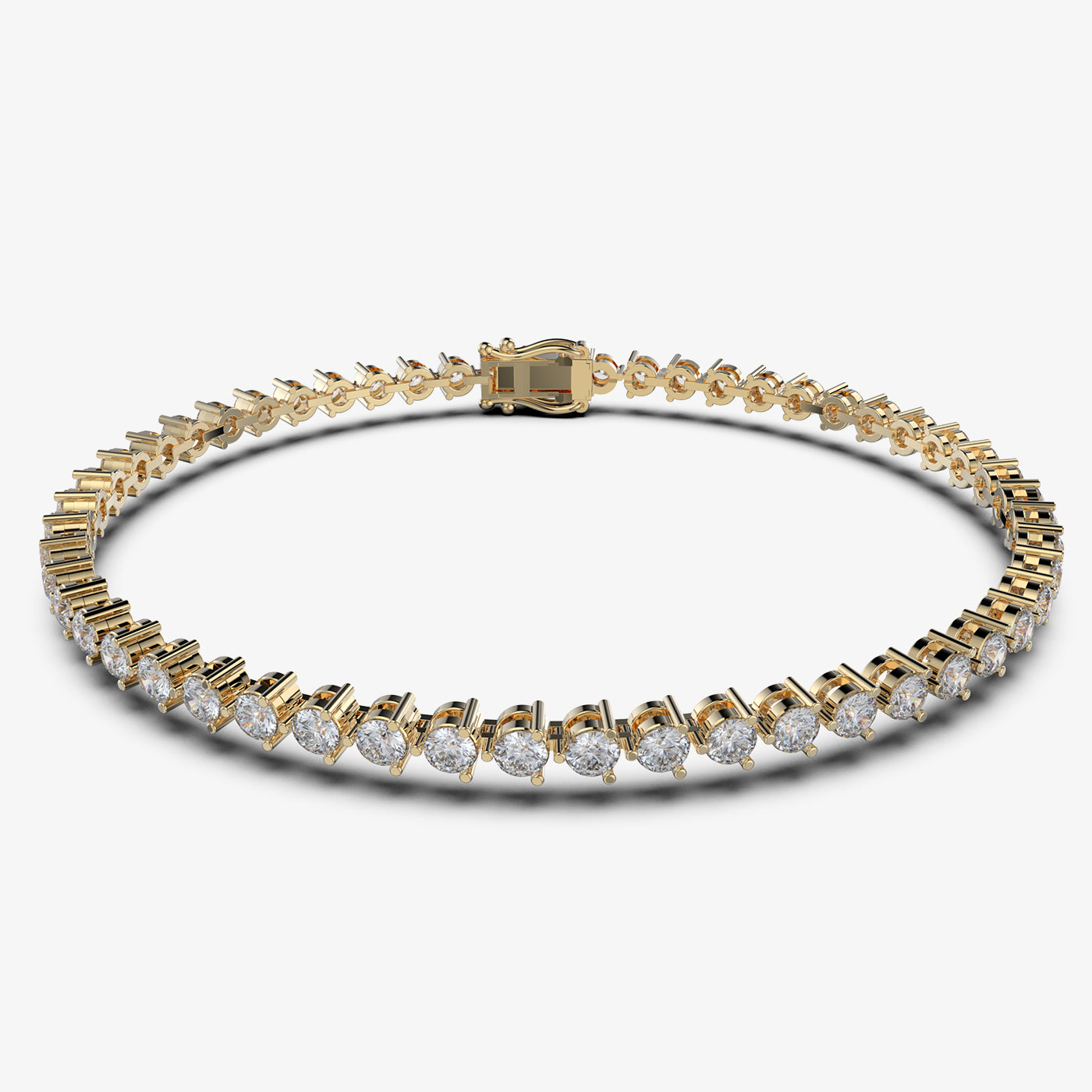 4-carat diamond tennis bracelet  three prong