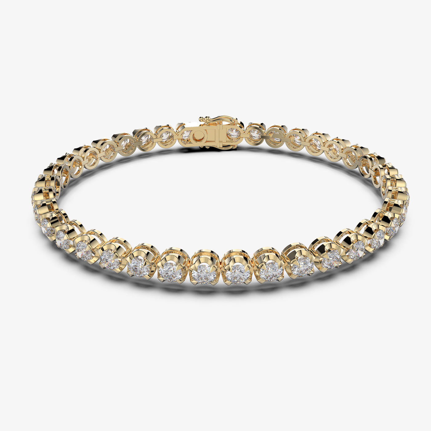 7 carat Tiger Prong Tennis Bracelet