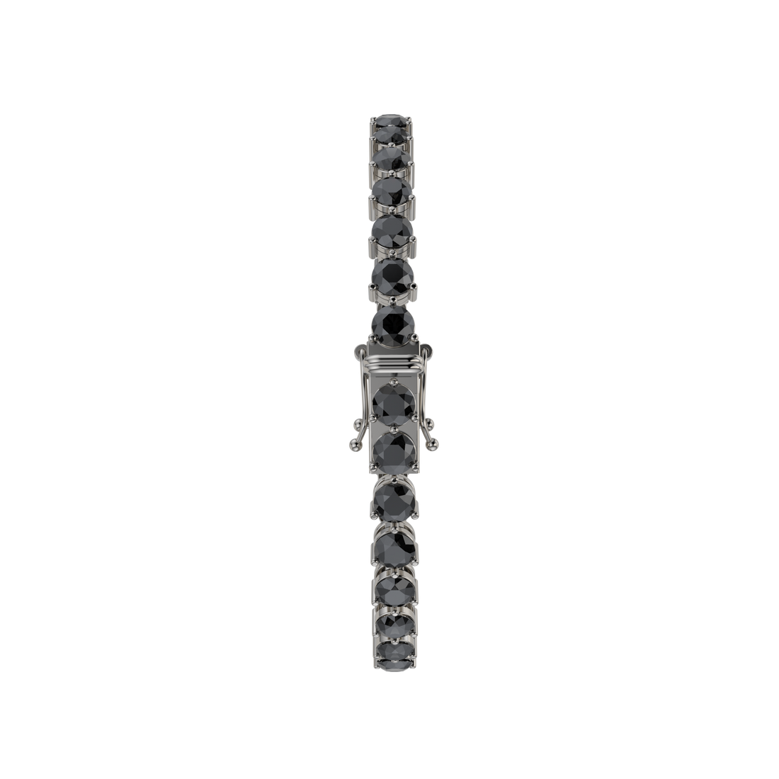 Bracelet with Black Diamond on a Black Gold