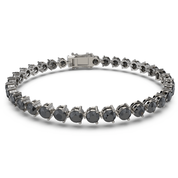 Bracelet with Black Diamond on a Black Gold