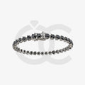 Bracelet with Black Diamond on a Black Gold