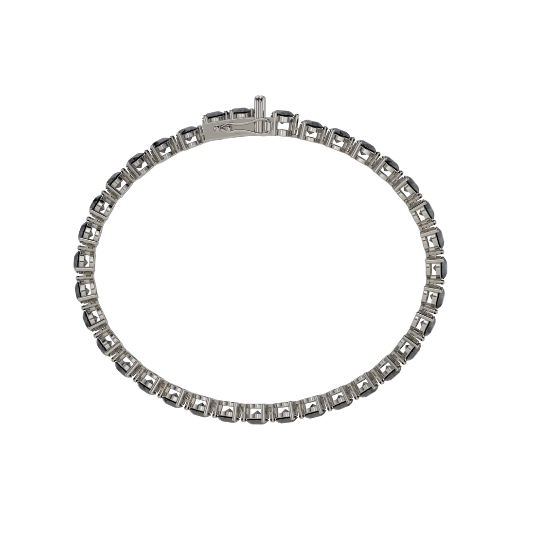Bracelet with Black Diamond on a Black Gold