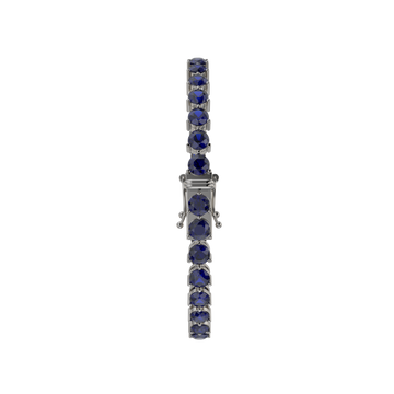 Bracelet with Blue Sapphire on a Black Gold