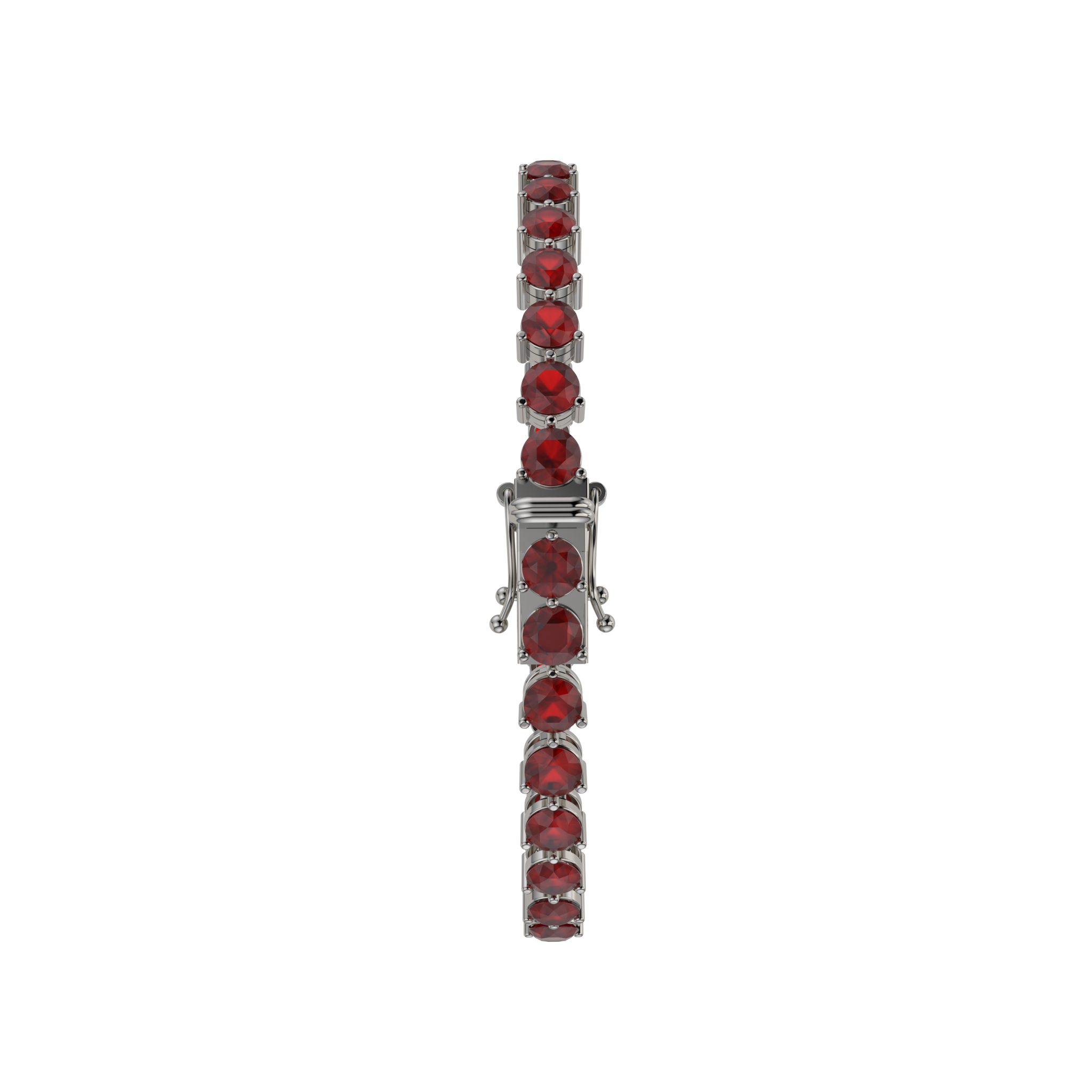 Bracelet with Ruby on a Black Gold