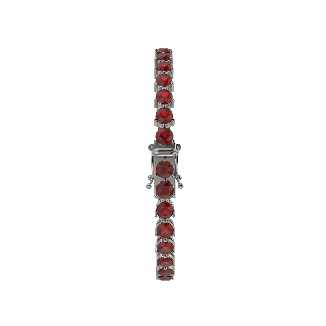 Bracelet with Ruby on a Black Gold