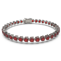 Bracelet with Ruby on a Black Gold