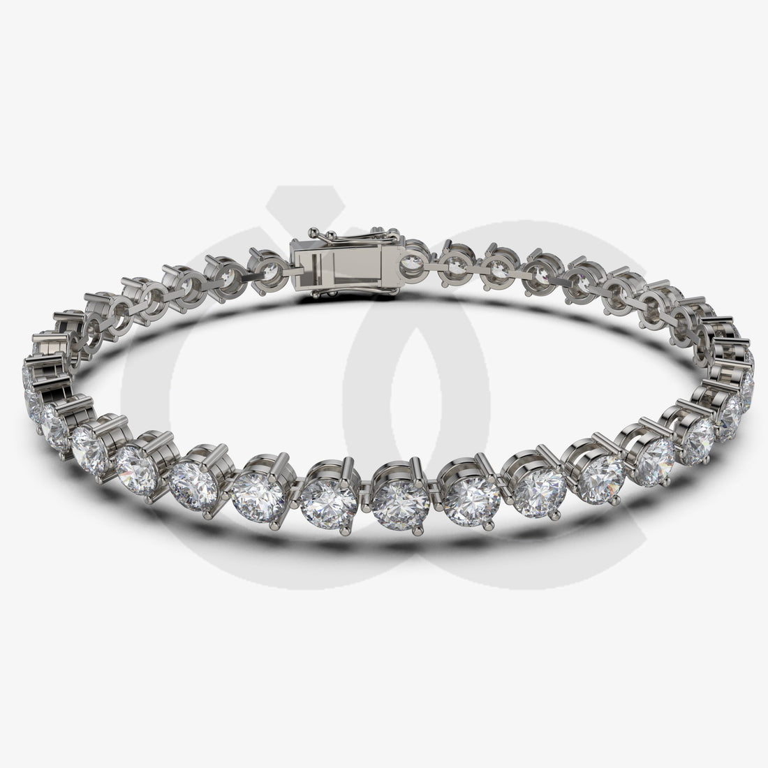 Bracelet with Natural Diamond on a Black Gold