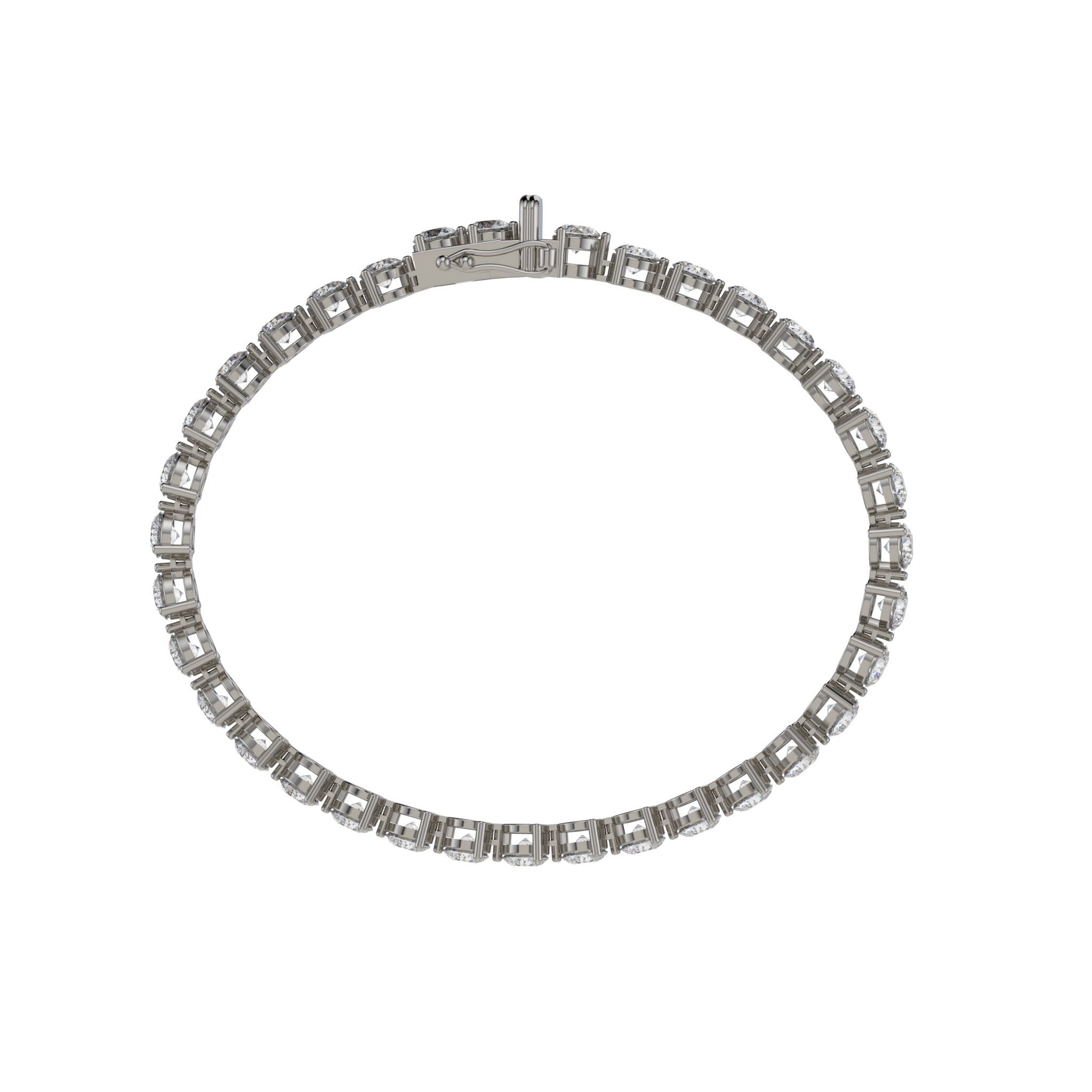 Bracelet with Lab Grown Diamond on a Black Gold