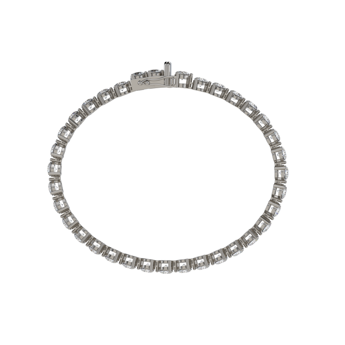 Bracelet with Lab Grown Diamond on a Black Gold