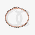 Bracelet with Black Diamond on a Rose Gold