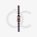 Bracelet with Blue Sapphire on a Rose Gold