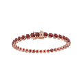 Bracelet with Ruby on a Rose Gold