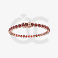 Bracelet with Ruby on a Rose Gold