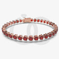 Bracelet with Ruby on a Rose Gold