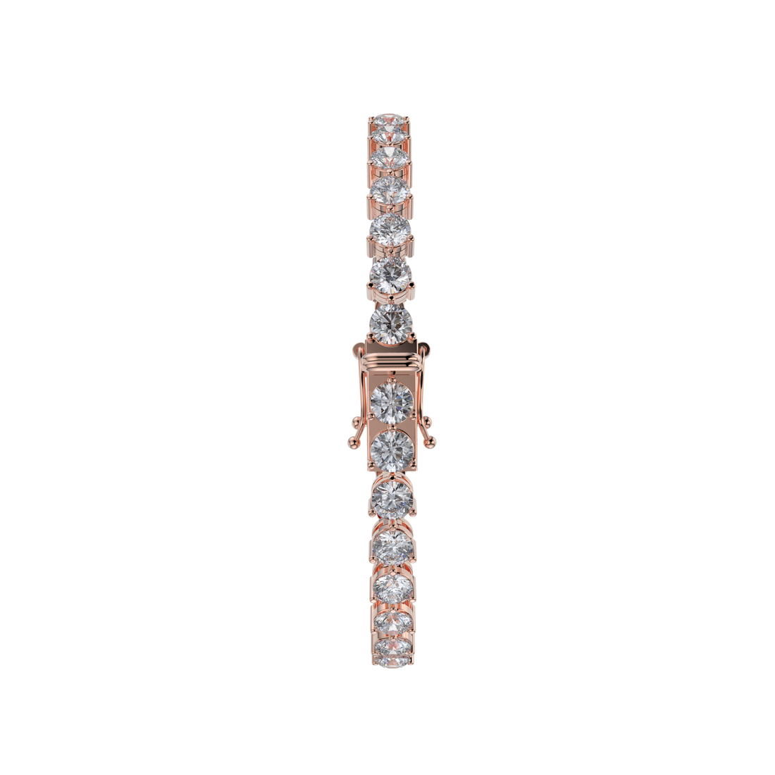 Bracelet with Natural Diamond on a Rose Gold