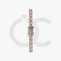 Bracelet with Lab Grown Diamond on a Rose Gold