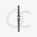 Bracelet with Black Diamond on a White Gold