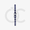 Bracelet with Blue Sapphire on a White Gold
