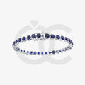 Bracelet with Blue Sapphire on a White Gold