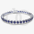 Bracelet with Blue Sapphire on a White Gold