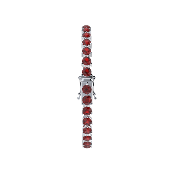 Bracelet with Ruby on a White Gold