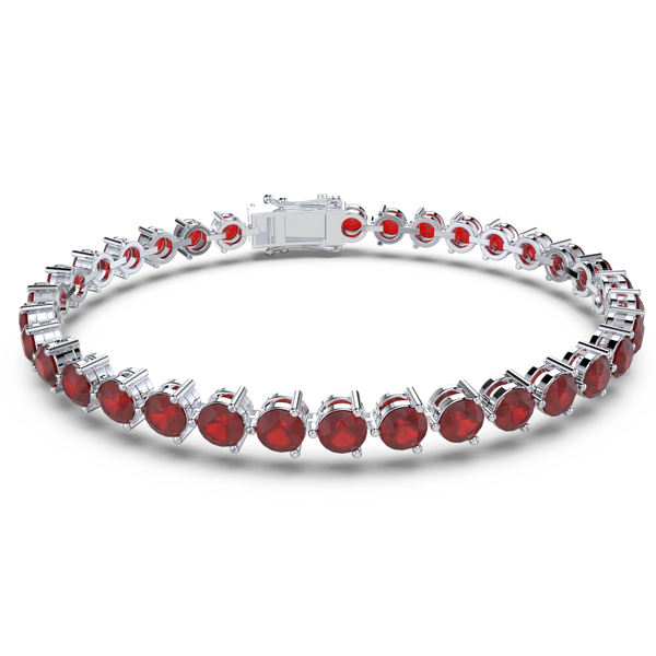 Bracelet with Ruby on a White Gold