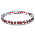 Bracelet with Ruby on a White Gold