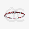 Bracelet with Ruby on a White Gold