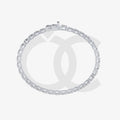 Bracelet with Natural Diamond on a White Gold
