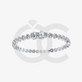 Bracelet with Natural Diamond on a White Gold