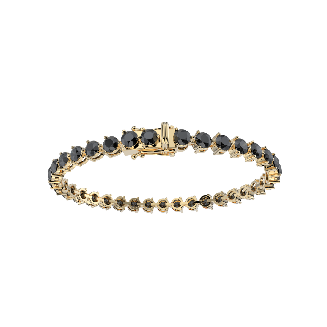 Bracelet with Moissanite on a Gold Vermeil