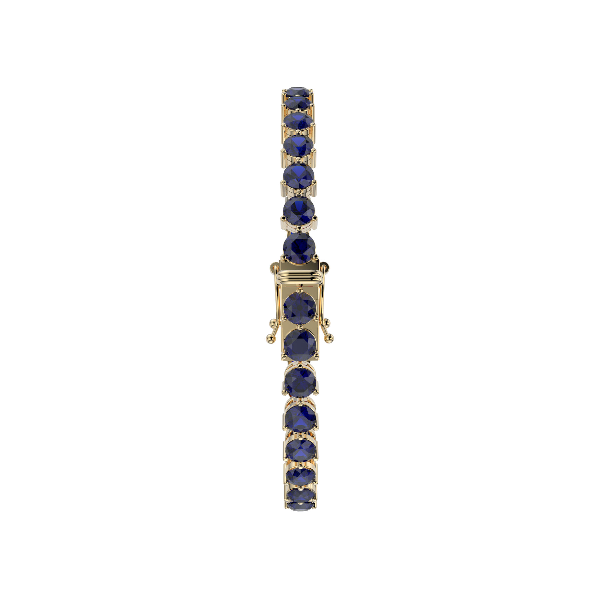 Bracelet with Moissanite on a Gold Vermeil