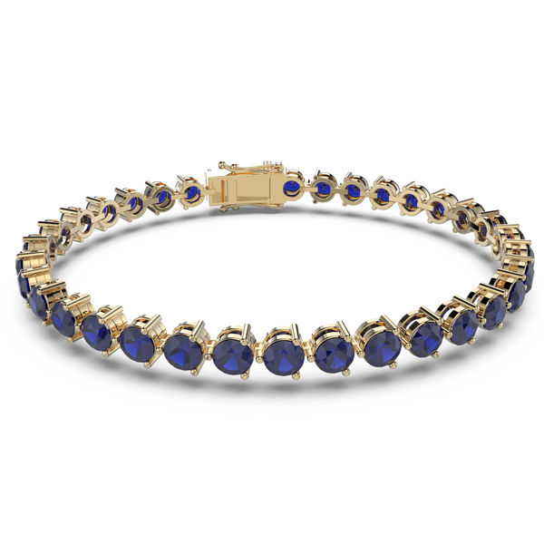 Bracelet with Blue Sapphire on a Yellow Gold