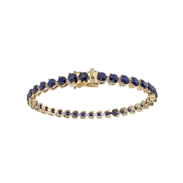 Bracelet with Moissanite on a Gold Vermeil