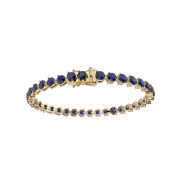 Bracelet with Moissanite on a Gold Vermeil