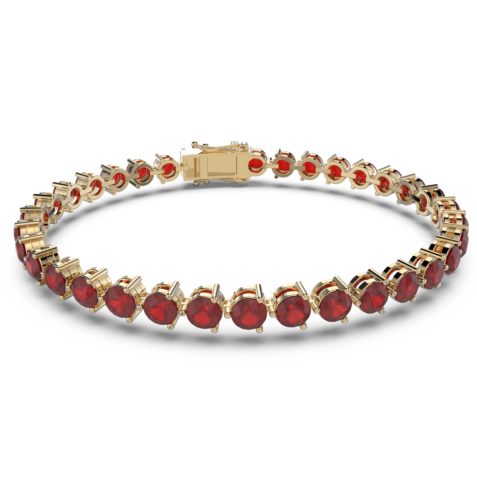 Bracelet with Moissanite on a Gold Vermeil