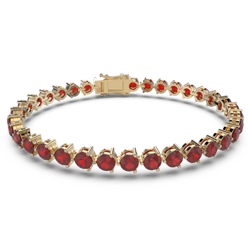 Bracelet with Moissanite on a Gold Vermeil