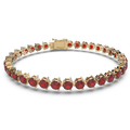 Bracelet with Ruby on a Yellow Gold